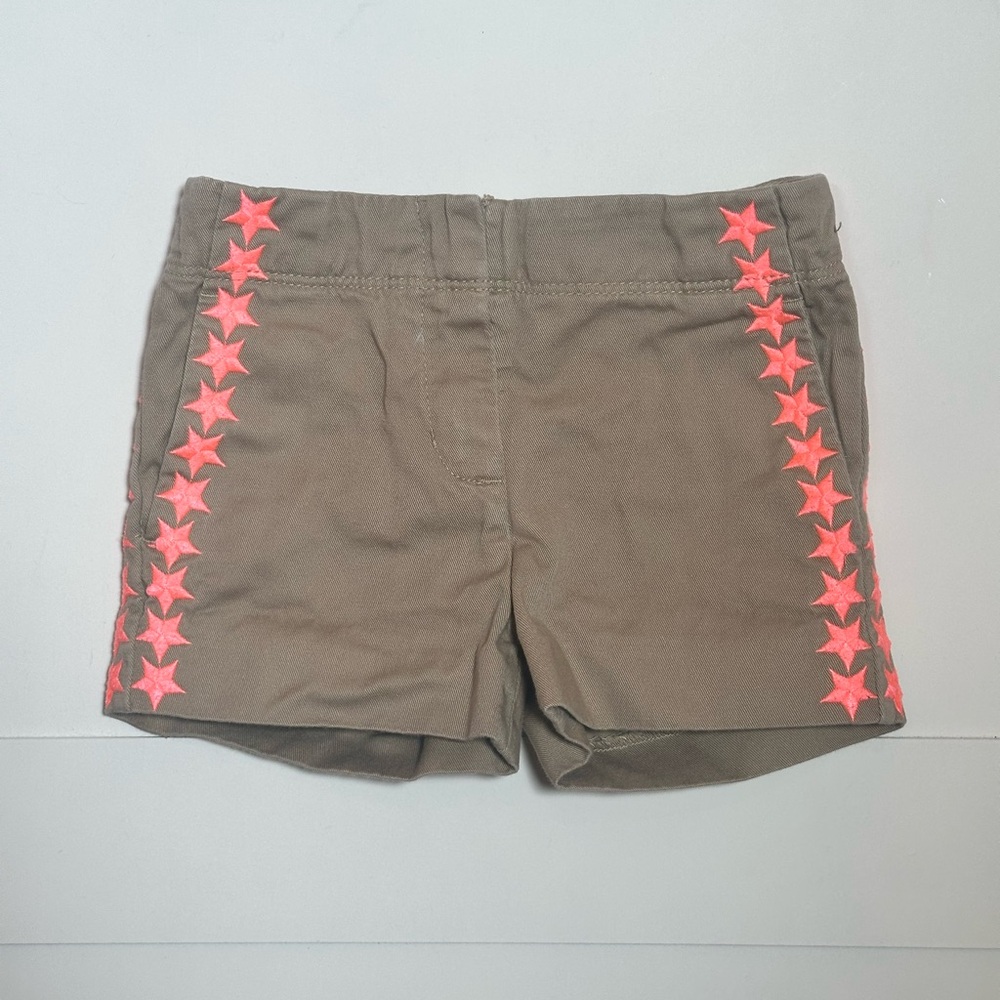 J. Crew Crewcuts Toddler Girl’s Shorts with Neon Pink Star Accents Size 2T